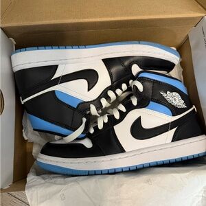 Air Jordan Black and Blue Sneakers